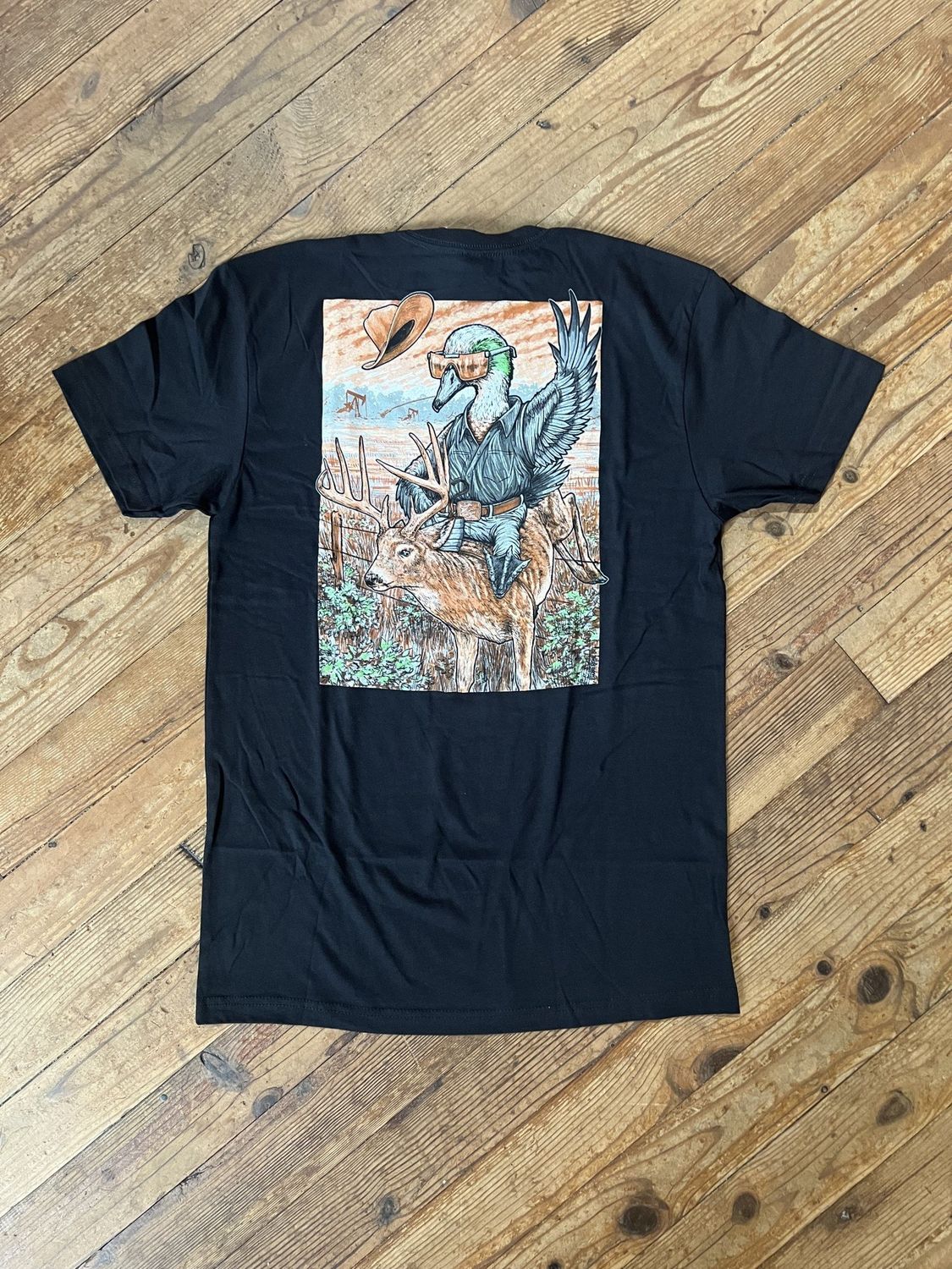 Buckin Cotton Black Tee