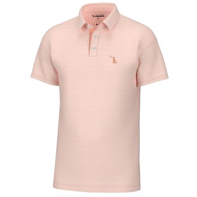Local Boy Youth Palms Polo Peach/White