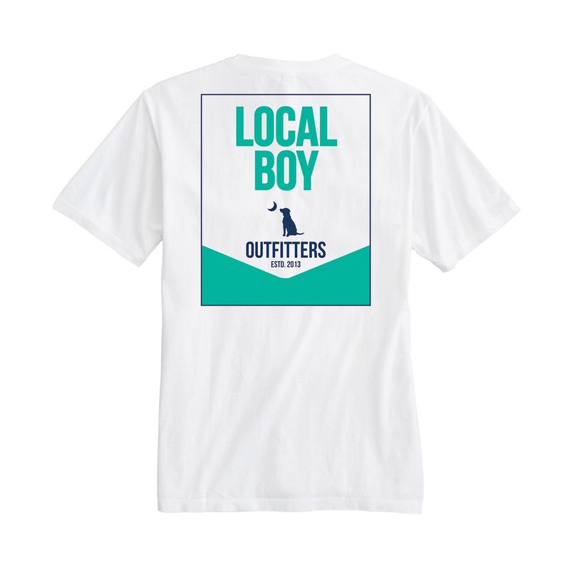Local Boy Clear Cut S/S Tee White