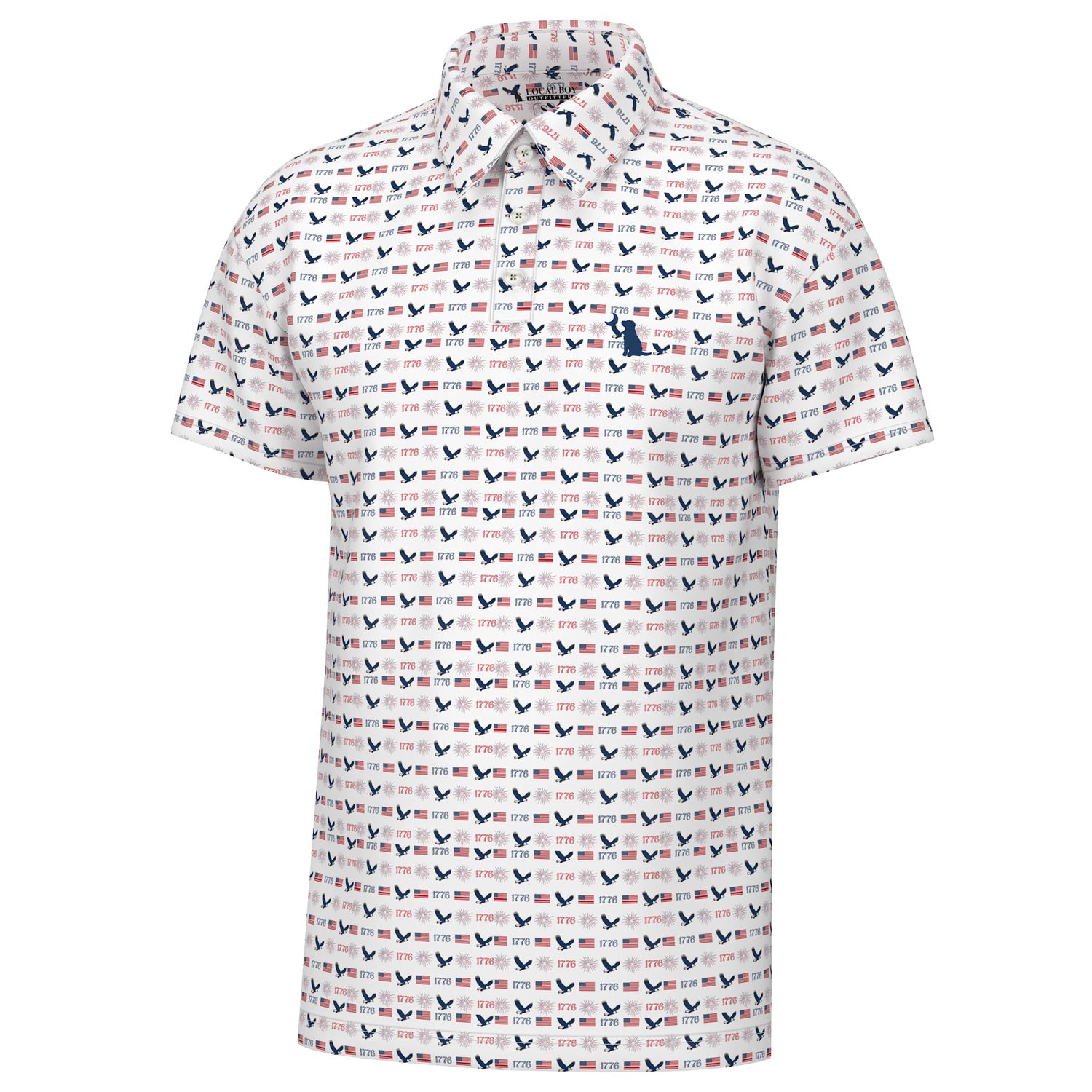 Local Boy Dirty Myrtle Polo Red/White/Blue