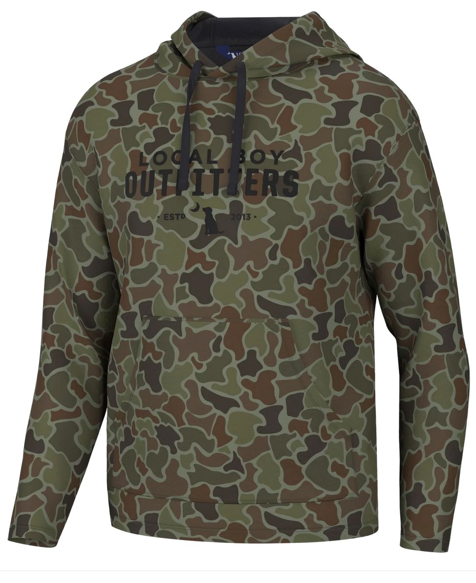 Local Boy Printed Poly/Fleece Hoodie Localflage OD