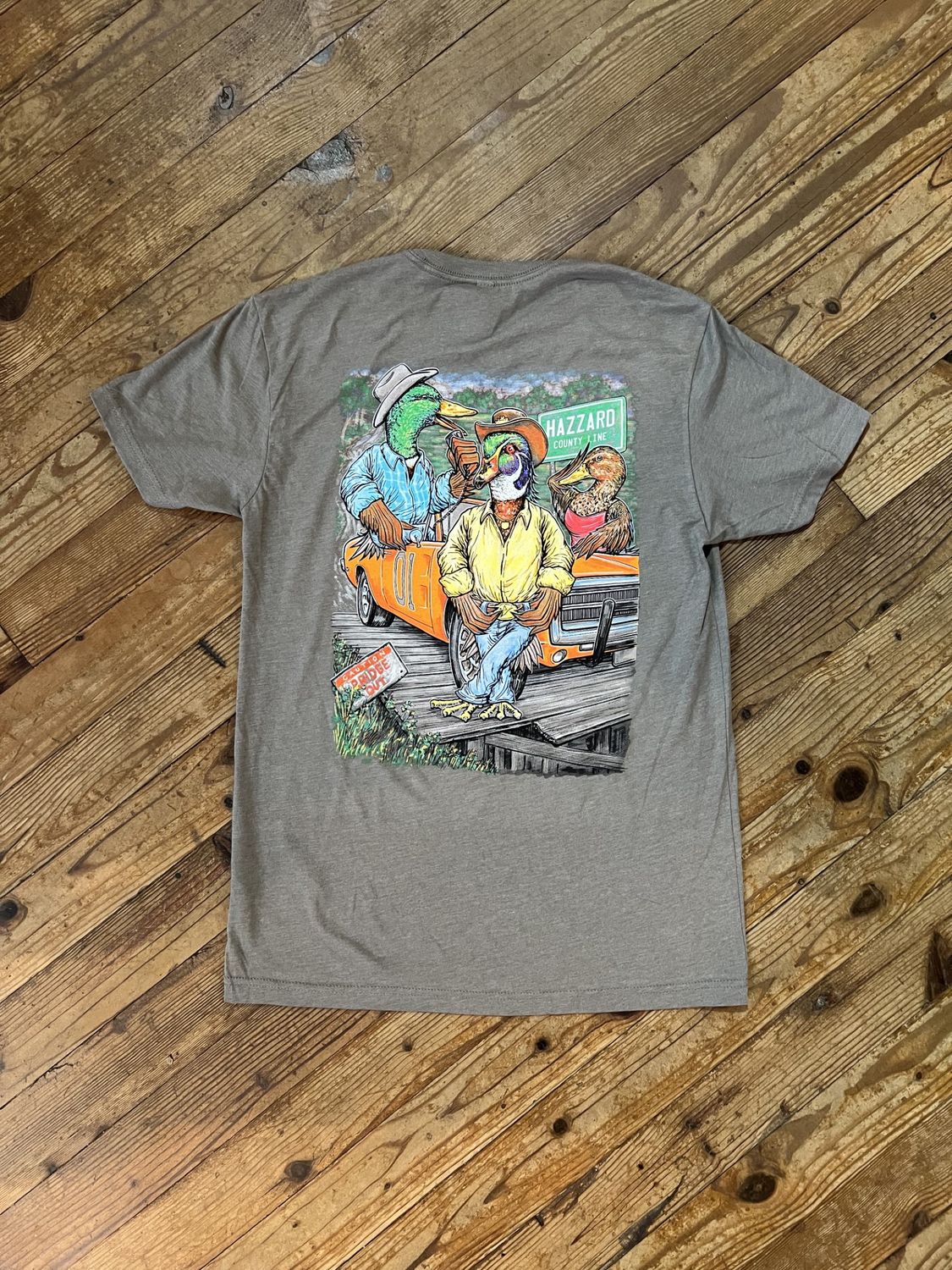 Ducks Of Hazzard Warm Grey Tee