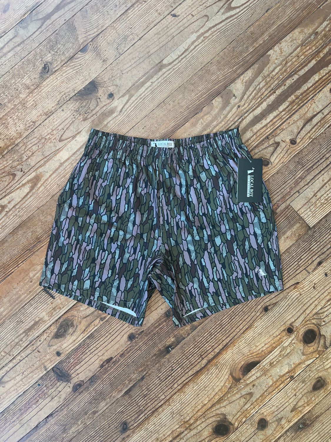 Local Boy Volley Shorts Greenwood Timber