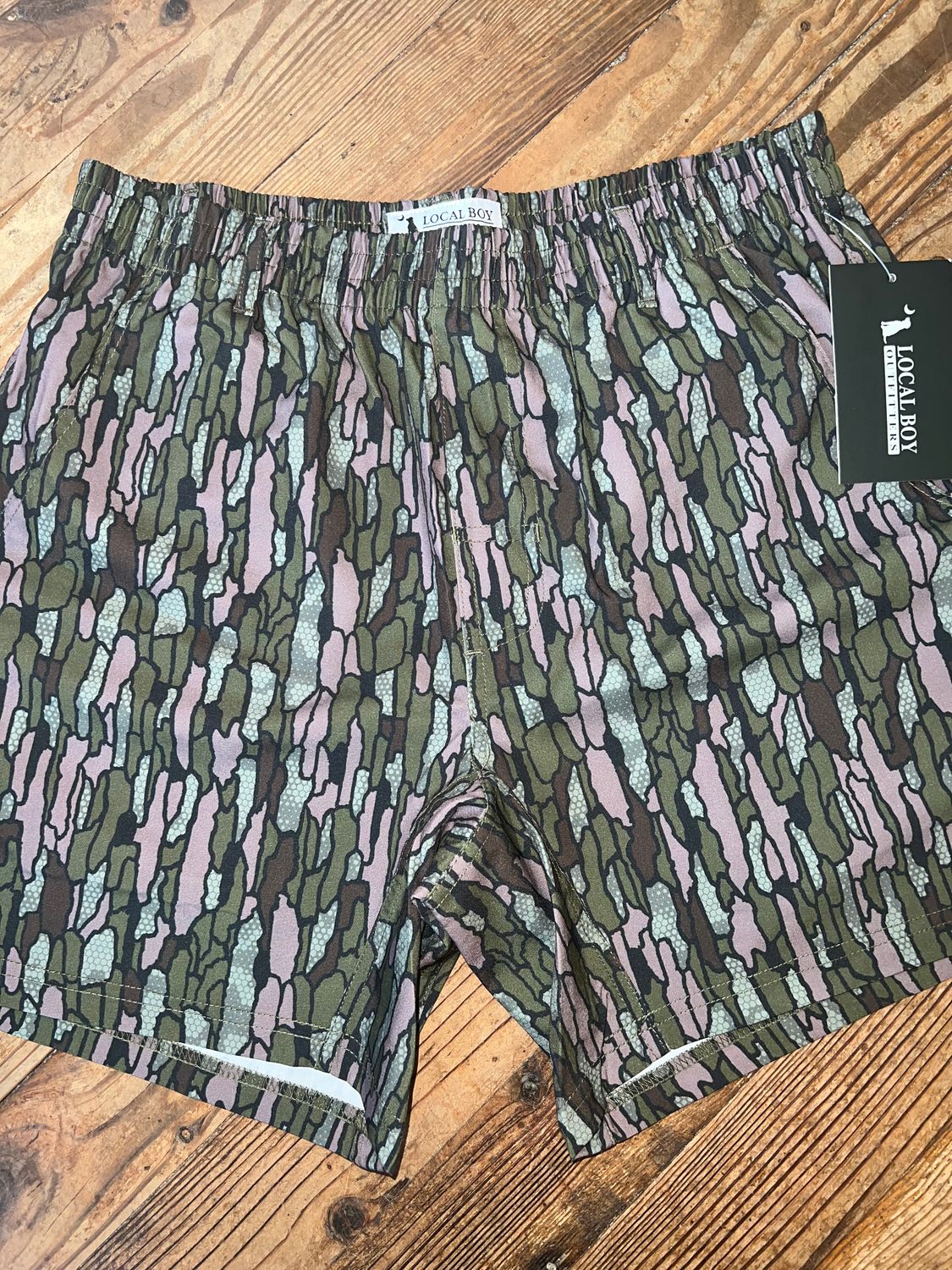 Local Boy Volley Shorts Greenwood Timber