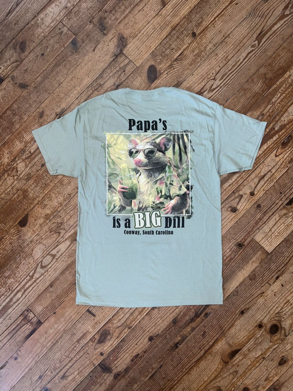 Big Dill Possum Tee Sage