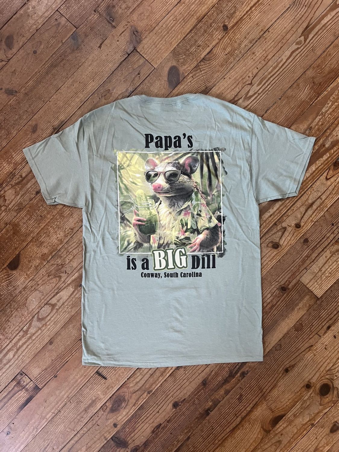 Big Dill Possum Tee Sage