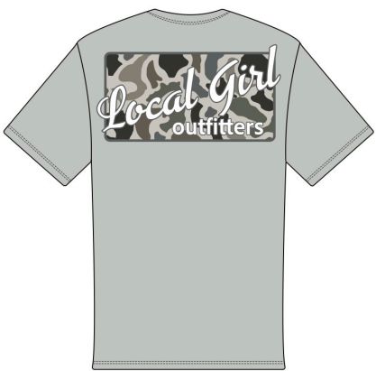 Local Girl Localflage Plate Silver Tee