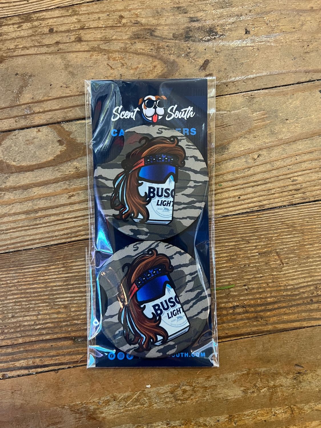 Scent South Mullet Busch Car Coaster, Color: Bottomland