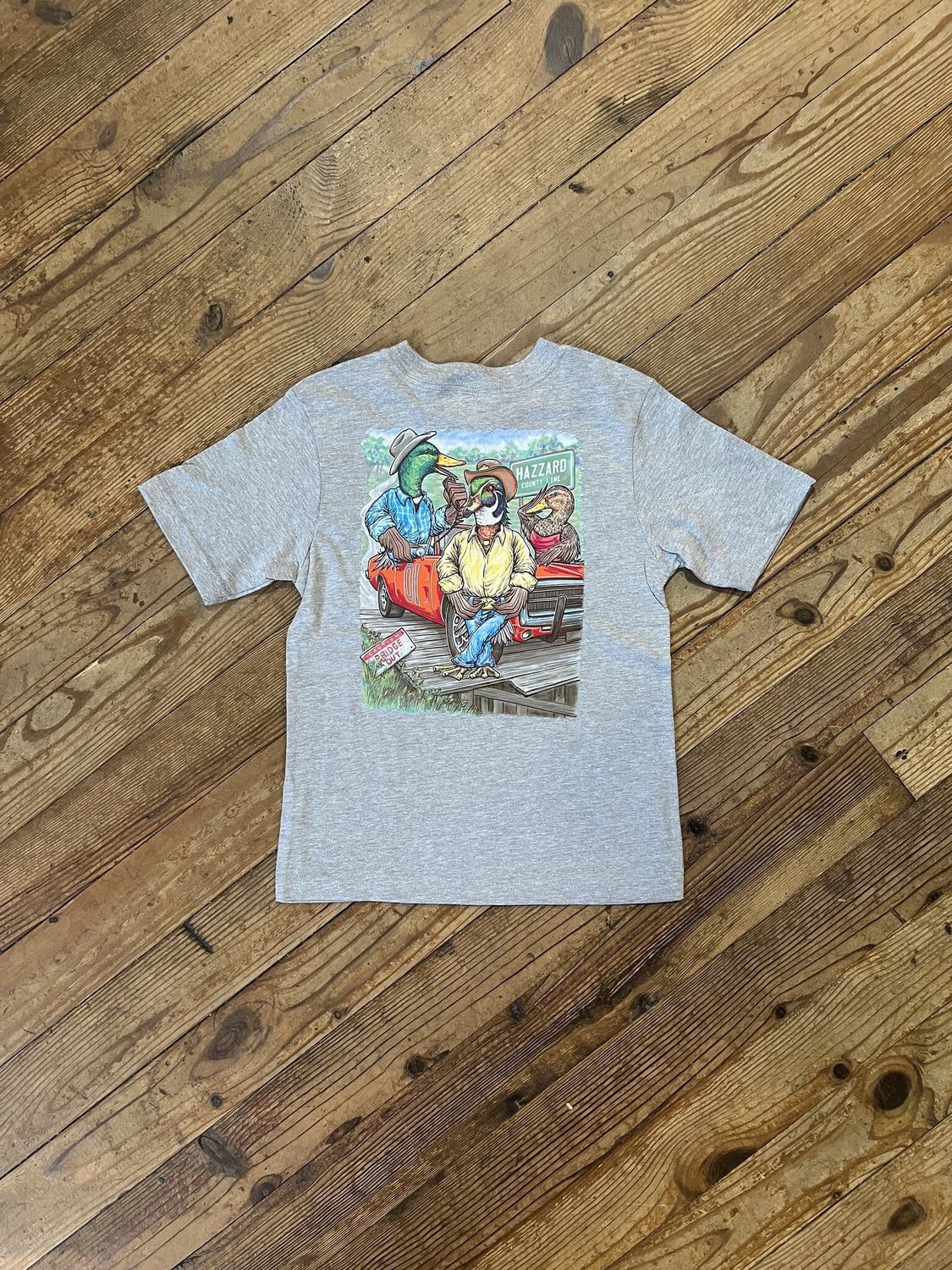 Youth Ducks Of Hazzard Grey Tee