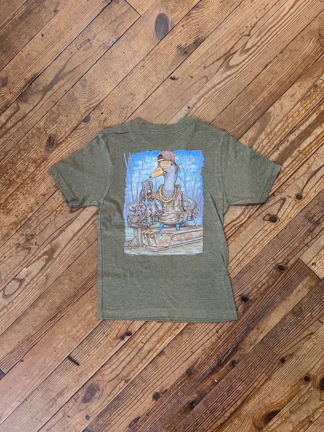 Youth Deep Woods Dolph Military Green Tee
