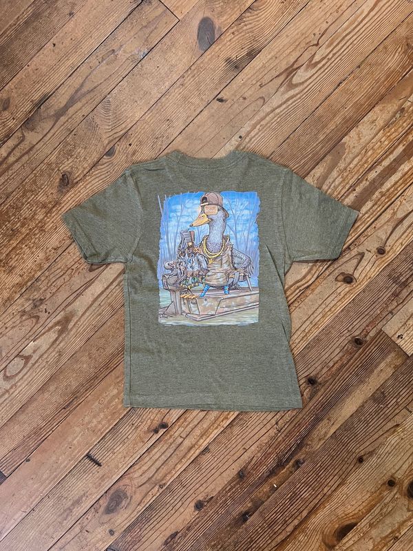 Youth Deep Woods Dolph Military Green Tee
