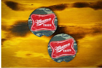 Scent South Mama Tried Car Coaster