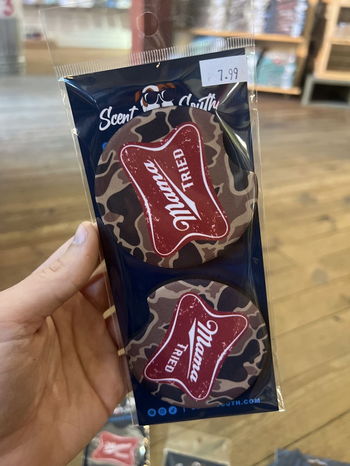 Scent South Mama Tried Car Coaster