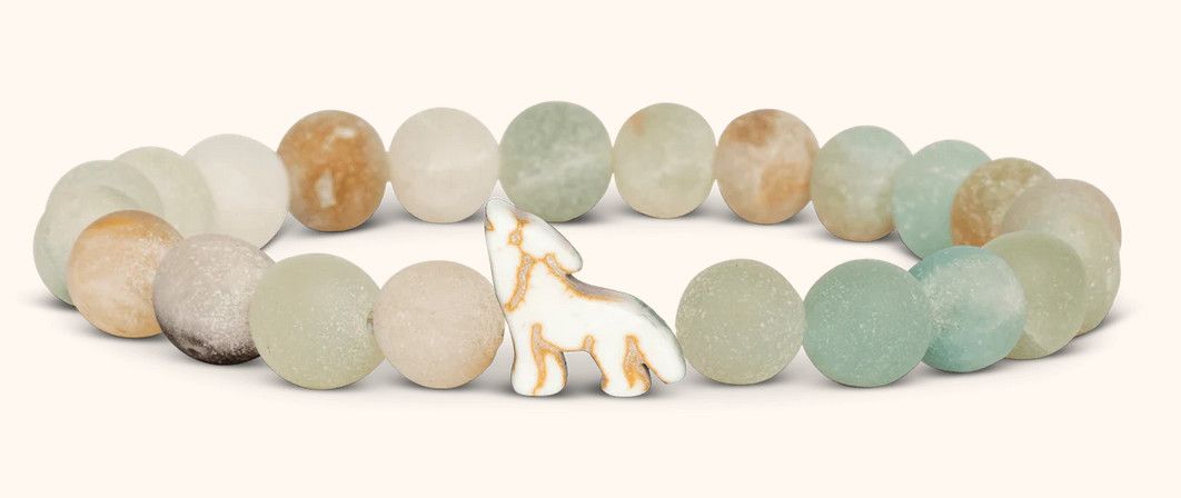 The Scout Bracelet - Wolf, Color: Sky Stone