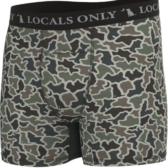 Local Boy Boxer Briefs Dog &amp; Moon Camo