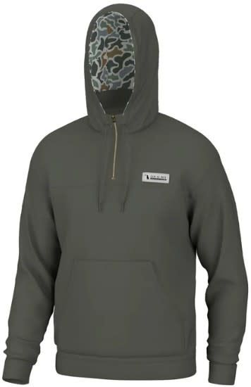 Local Boy 1/4 Zip Hoodie Olive