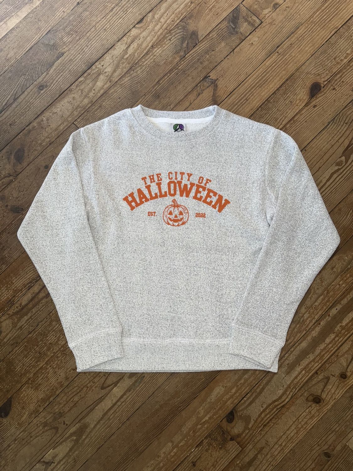 Halloween City Crew Neck Salt and Pepper