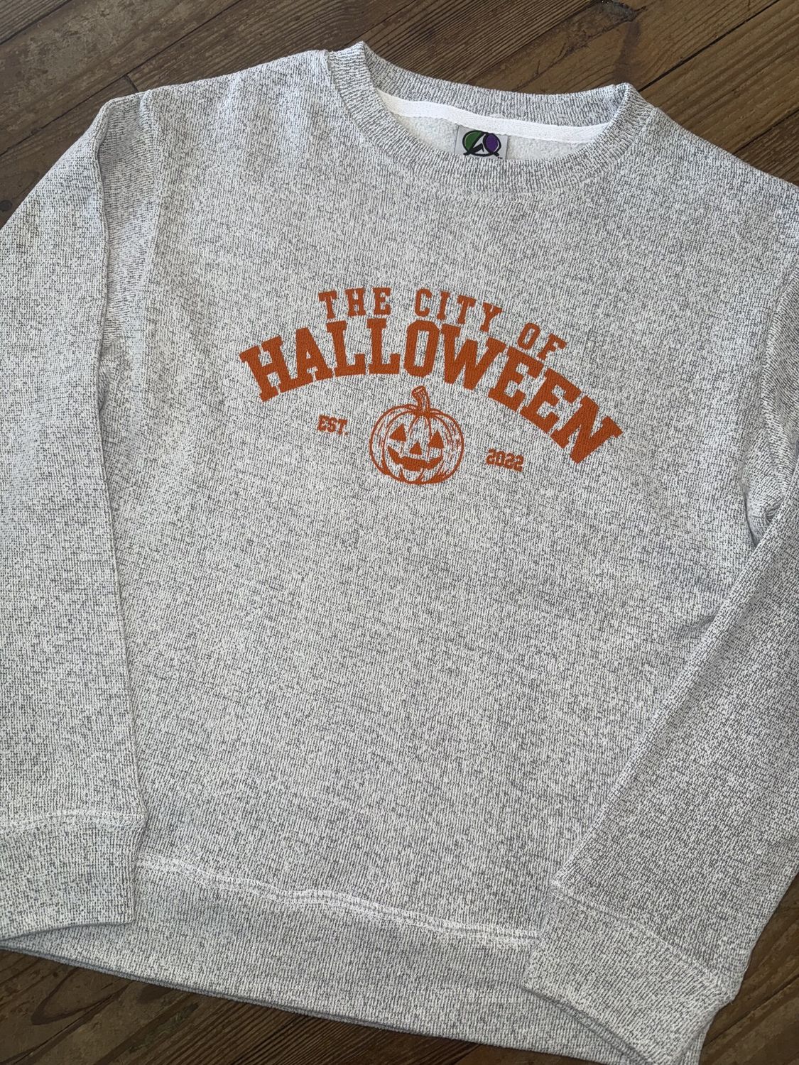 Halloween City Crew Neck Salt and Pepper