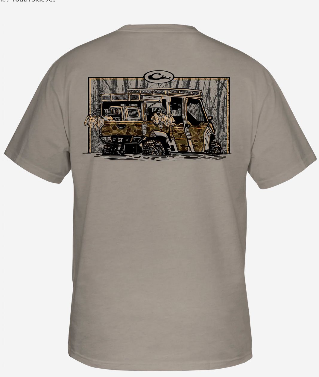 Youth Side X Side S/S Tee Island Fossil Light Heather