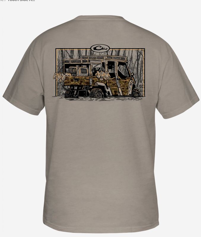 Youth Side X Side S/S Tee Island Fossil Light Heather