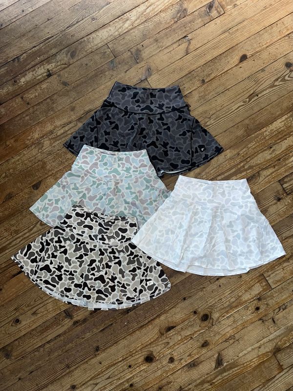 Women's EXCLUSIVE Front Line Committed Camo Skort