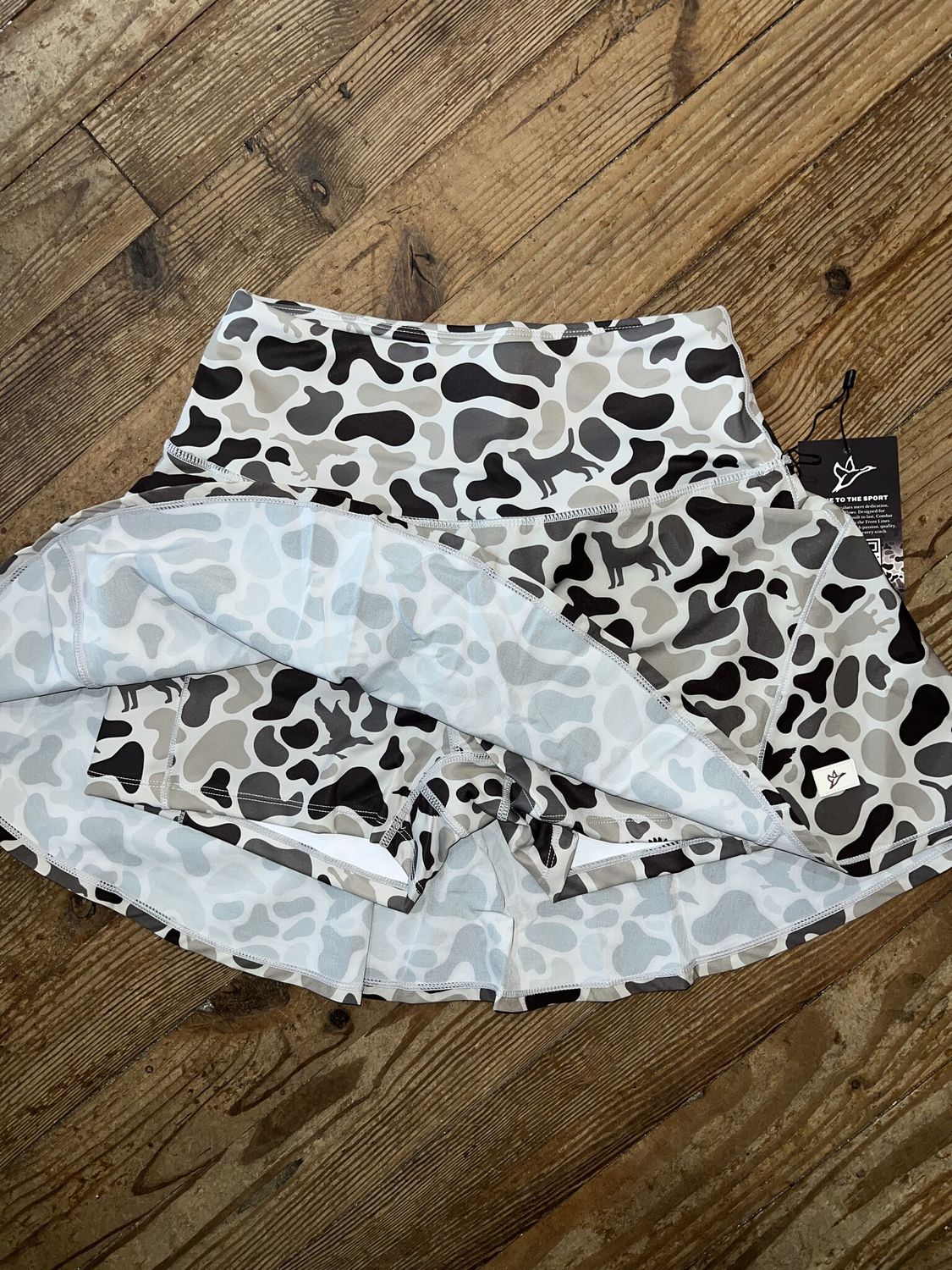 Women's EXCLUSIVE Front Line Committed Camo Skort
