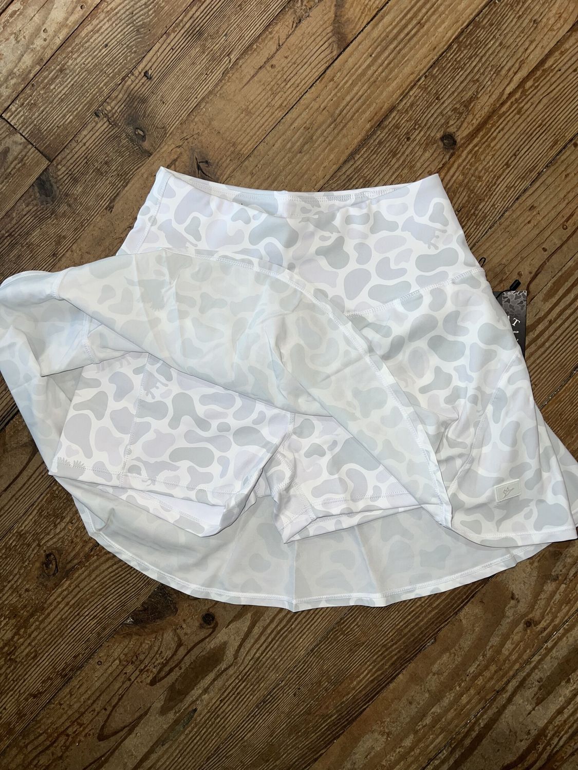 Women's EXCLUSIVE Front Line Committed Camo Skort