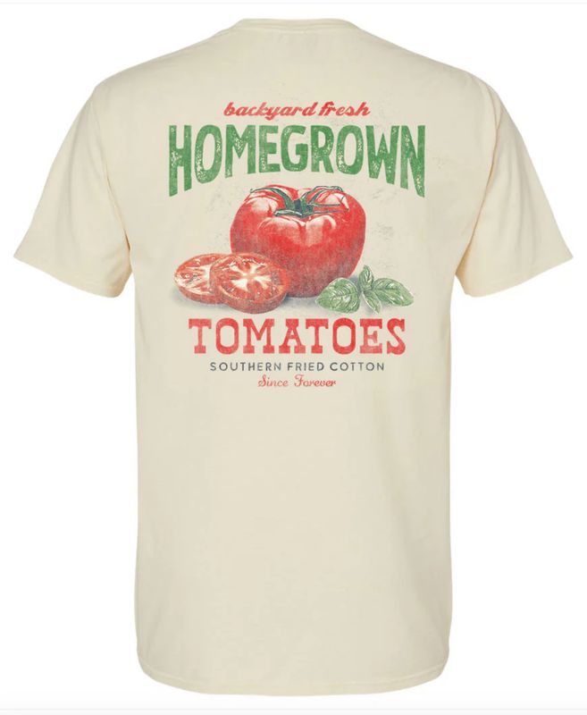 Homegrown Tomatoes S/S Tee Parchment