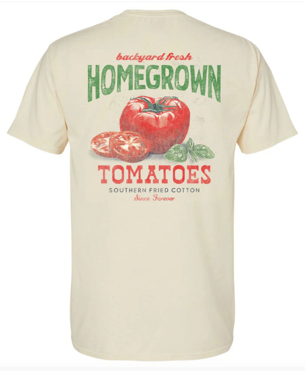 Homegrown Tomatoes S/S Tee Parchment