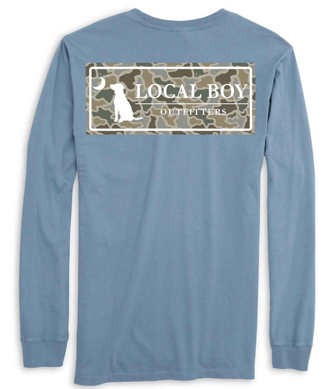 LBO Youth Sand Dog &amp; Moon Camo Plate L/S Tee Slate