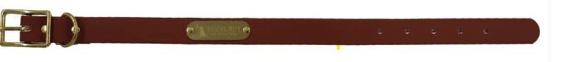 Local Boy Biothane Dog Collar Brown