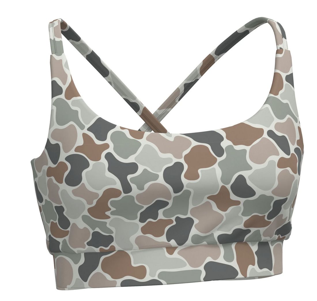 Local Girl Camo Sports Bra  Forest Camo Flora