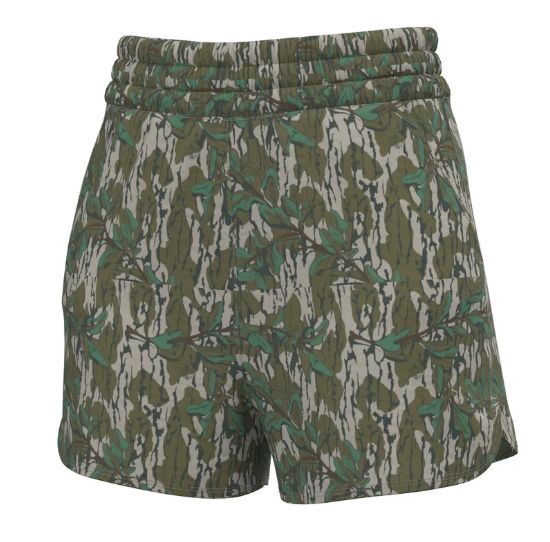 Local Girl High Waisted Volley Shorts Green Leaf
