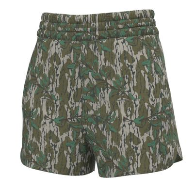 Local Girl High Waisted Volley Shorts Green Leaf