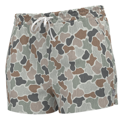 Local Girl Revive Shorts Forest Camo Flora