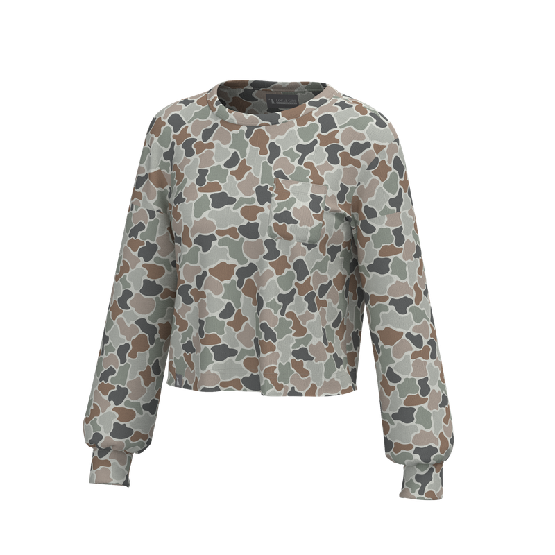 Local Girl Revive Crewneck Forest Camo Flora