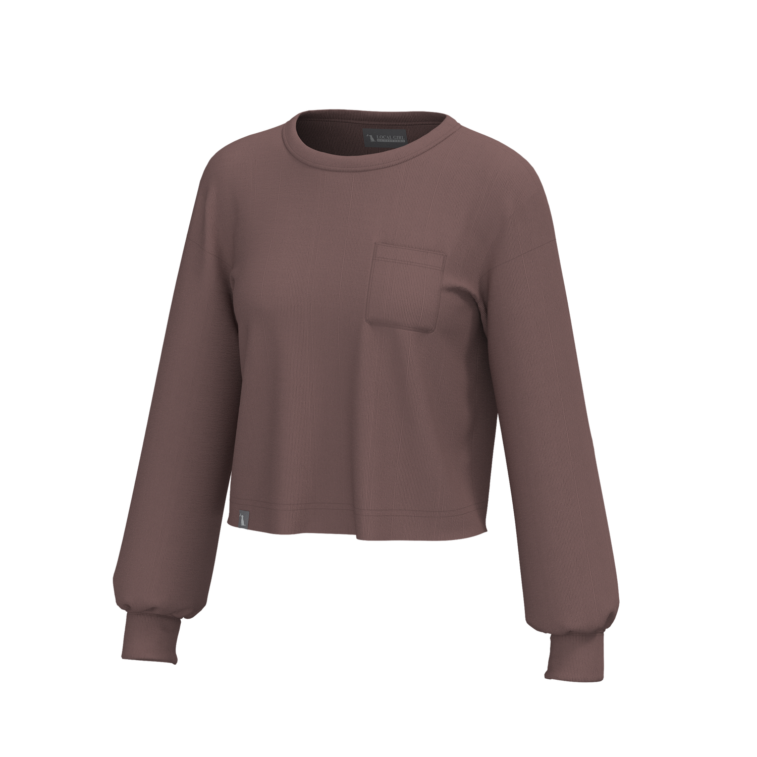 Local Girl Revive Crewneck Rose