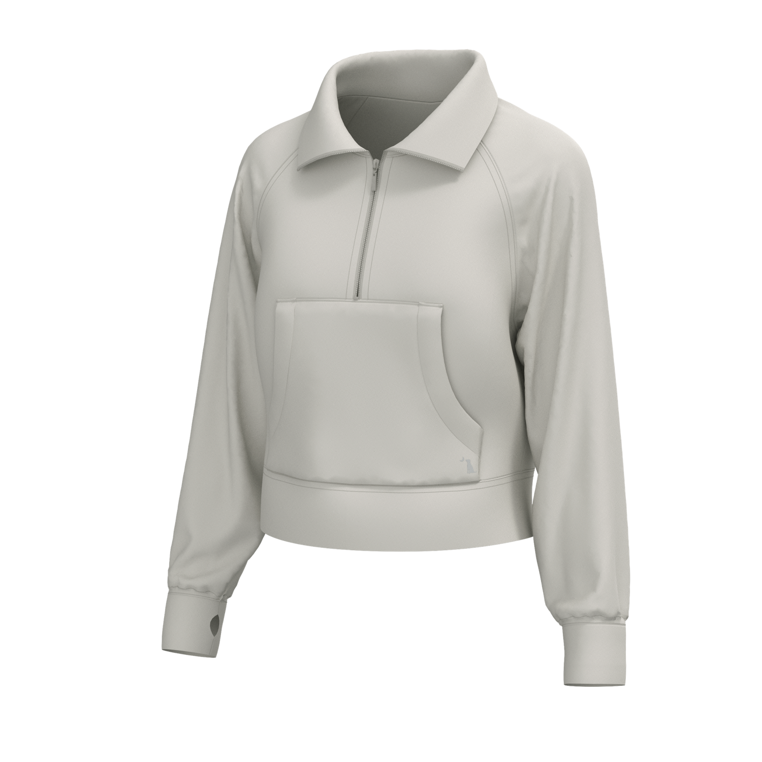 Local Girl Freelance 1/4 Zip Light Sand, Size: X-Small