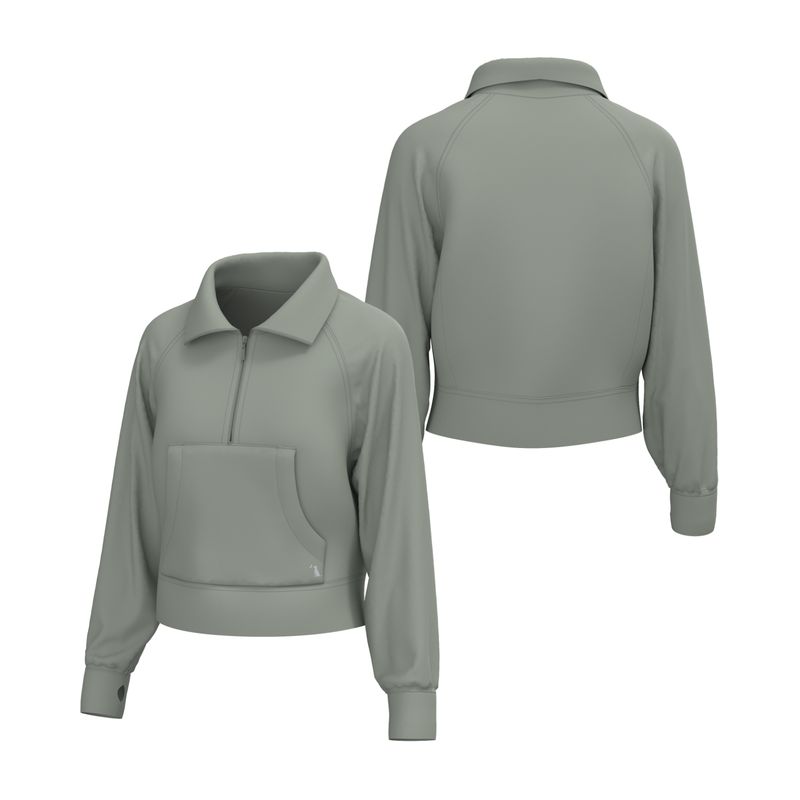 Local Girl Freelance 1/4 Zip Sage