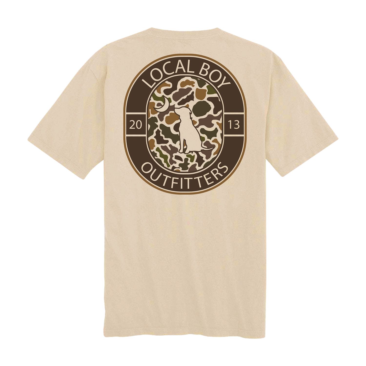 Local Boy Youth Vintage Crest S/S Tee Latte
