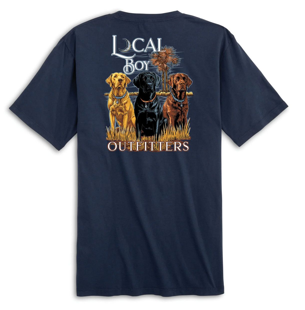 Local Boy Youth The Lab Trio S/S Tee China Blue