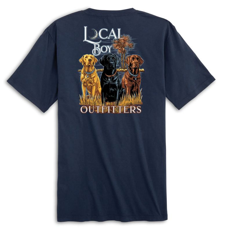 Local Boy Youth The Lab Trio S/S Tee China Blue