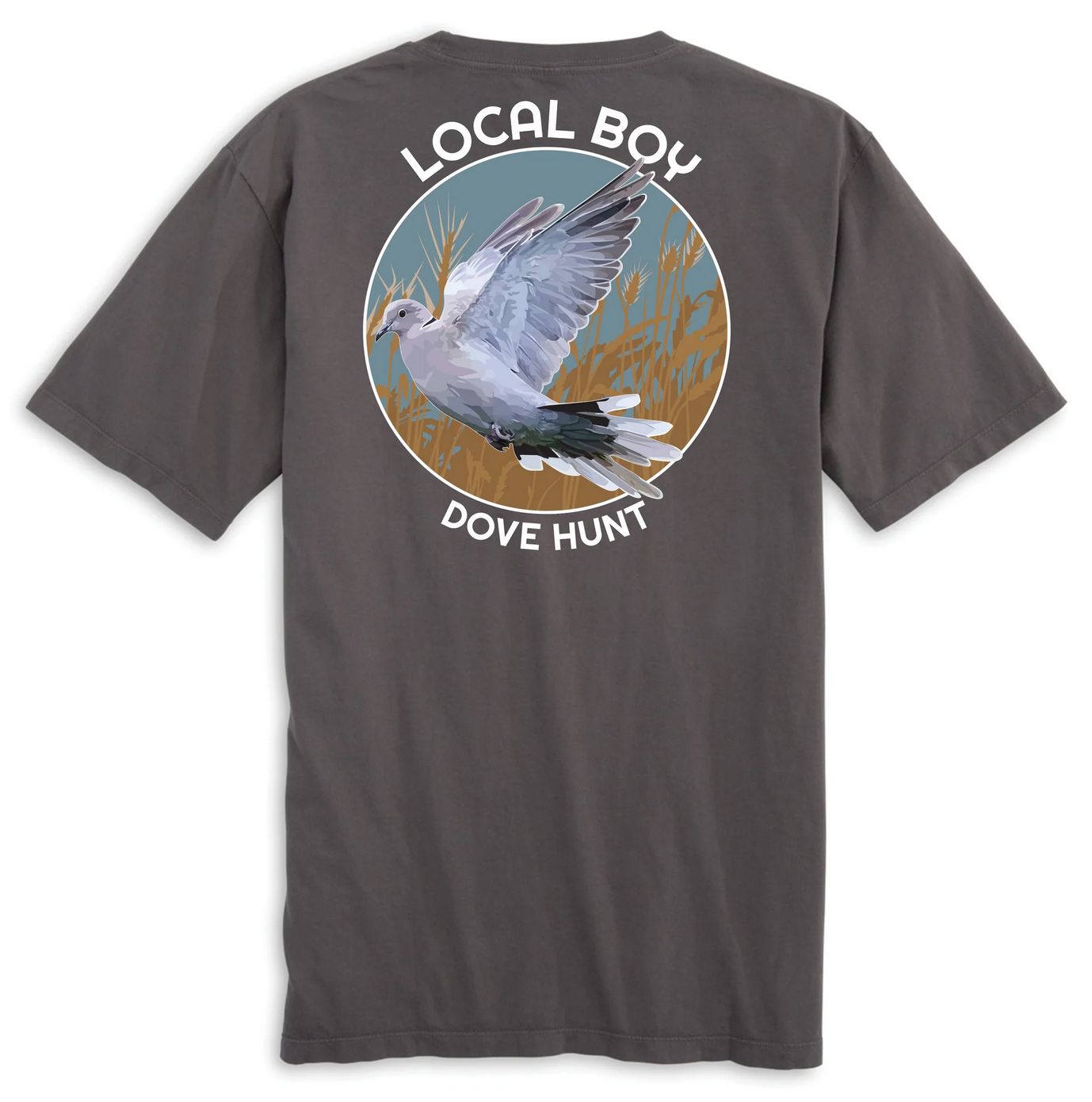 Local Boy Dove Hunt Tee Grey