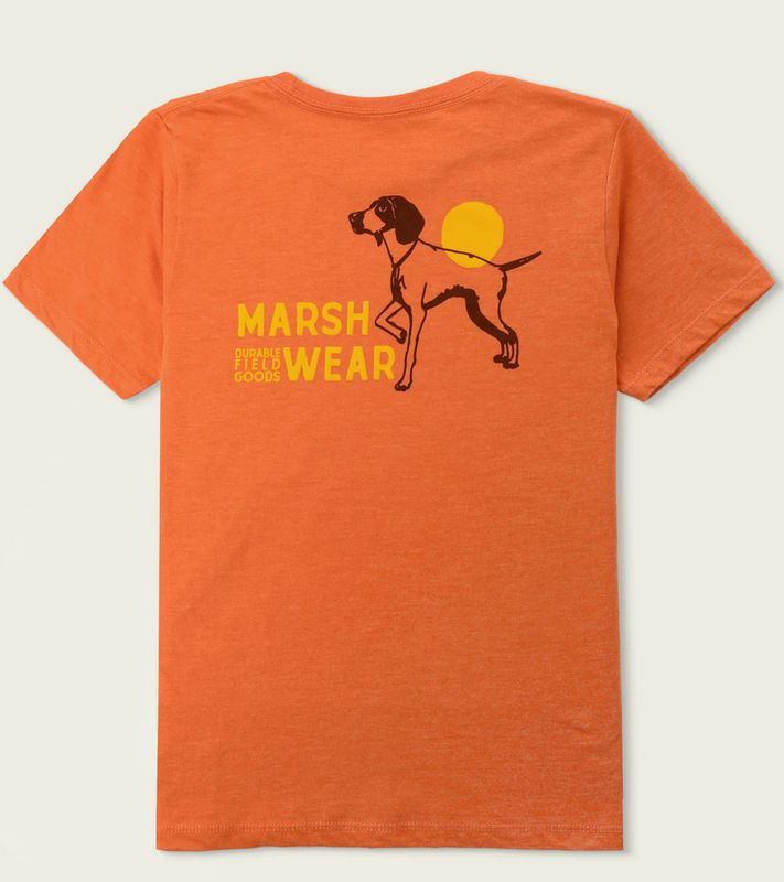 Marsh Wear Youth Field Tee Papaya Heather