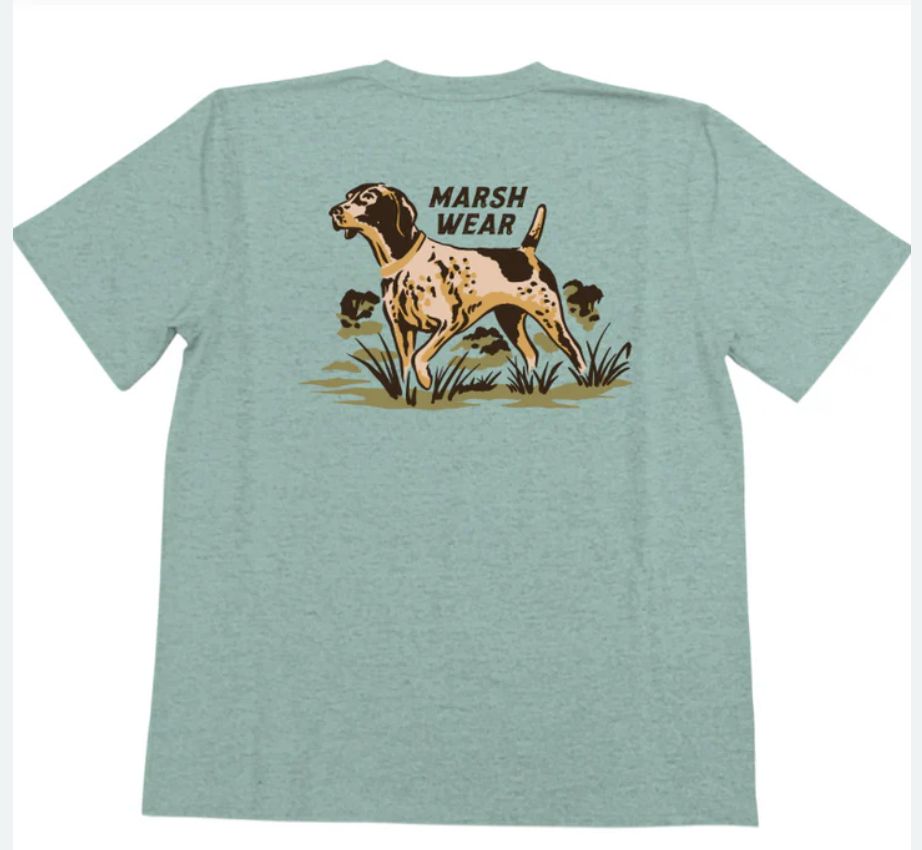 Marsh Wear Youth Heritage Pointer Tee Agate Heather