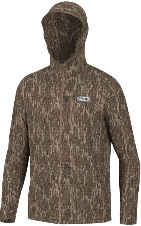 Local Boy Harvest Waffle 1/2 Zip Hoodie Bottomland