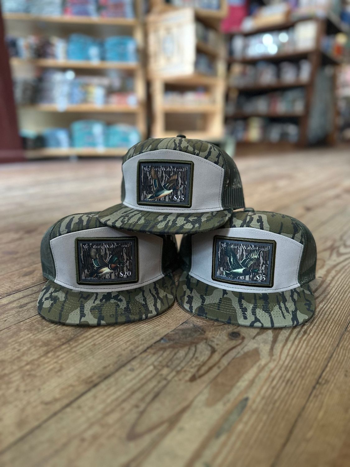 AIX Migratory Waterfowl Duck Stamp Bottomland 7 Panel Hat