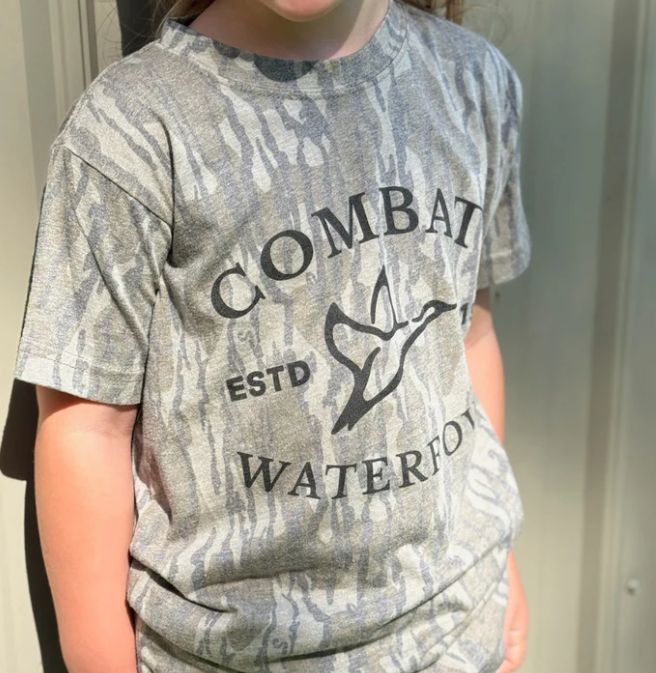 Youth Mossy Oak Bottomland Washed Out Vintage Logo Tee