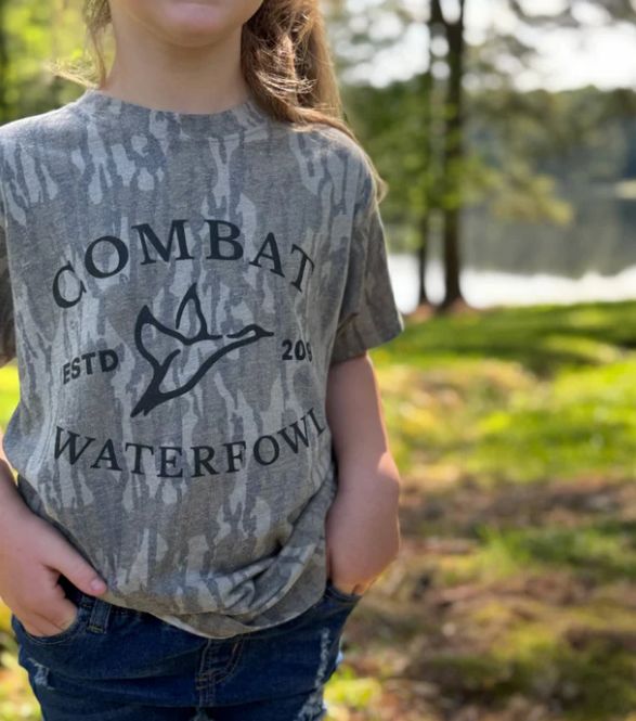 Youth Mossy Oak Bottomland Washed Out Vintage Logo Tee
