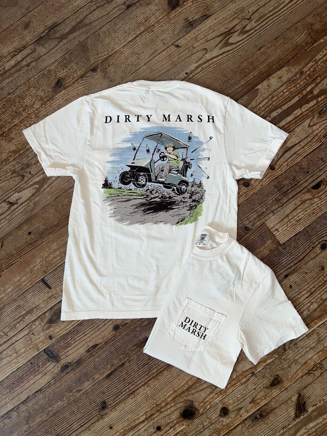 Marshall On Da Course Tee Ivory